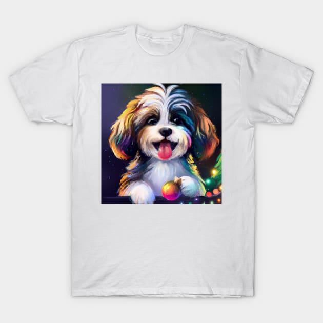 Cute Havanese Drawing T-Shirt by Play Zoo